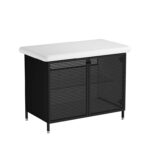 VitrA Liquid Lavabo Dolabı, 100 cm, Metal Kapaklı , Ayaklı - 66742 - Banyo Alt Modülleri
