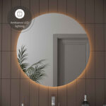 VitrA Prime Yuvarlak Ayna, 100 cm, Aydınlatmalı, Sensörlü - 67043 - Banyo Üst Modülleri - 2