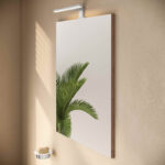 VitrA Mia Banyo Dolabı Seti, 60 cm, İki Çekmeceli, Lavabo Dolabı, Aydınlatmalı Düz Ayna, Altın Meşe - Görsel 10