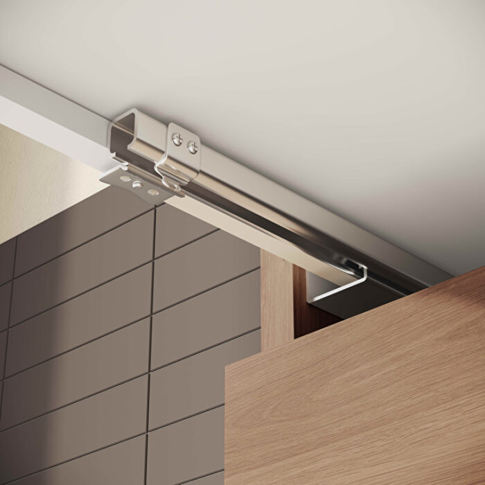 VitrA Mia Banyo Dolabı Seti, 80 cm, İki Çekmeceli, Lavabo Dolabı, Aydınlatmalı Düz Ayna, Altın Meşe - Görsel 9