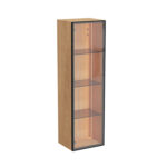 VitrA Metropole Edge Boy Dolabı, 35 cm, Cam Kapaklı, Kısa, Açık Meşe, Sol