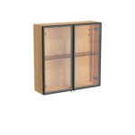 VitrA Metropole Edge Üst Ünite, 67 cm, Cam Kapaklı, Açık Meşe