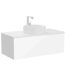 VitrA Metropole Pure Lavabo Dolabı, 100 cm, Bir Çekmeceli, Çanak Lavabo Ve Seramik Tezgahlı, Parlak Beyaz - 67340 - Banyo Alt Modülleri