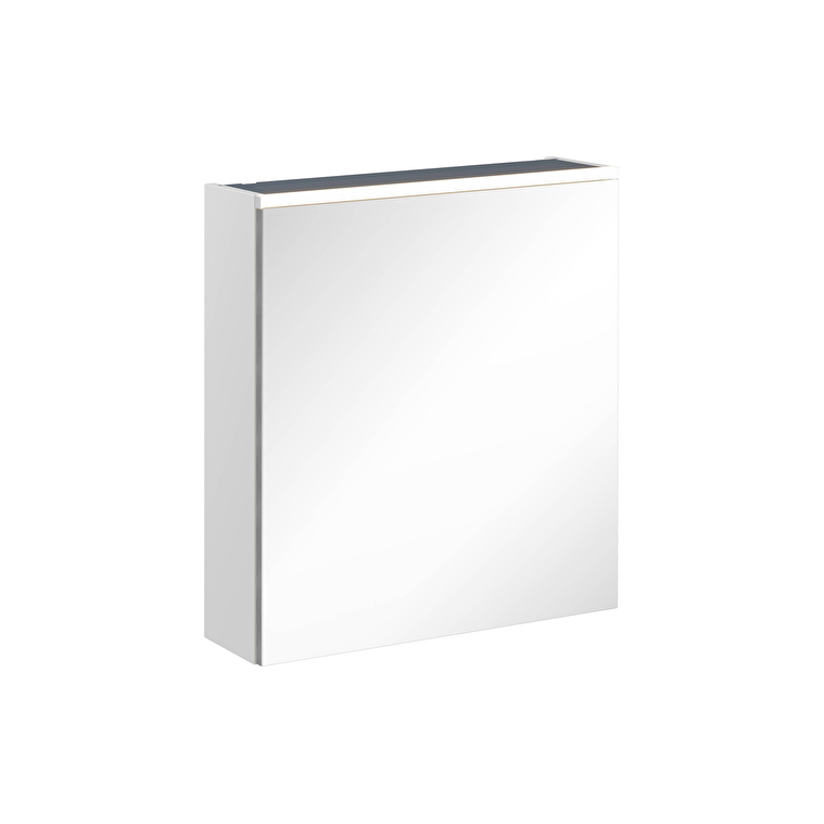 VitrA Core Dolaplı Ayna, 60 cm, Aydınlatmalı, Mat Açık Gri, Sağ - 67590 - Banyo Üst Modülleri