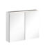 VitrA Core Dolaplı Ayna, 80 cm, Aydınlatmalı, Mat Açık Gri - 67611 - Banyo Üst Modülleri