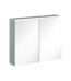 VitrA Core Dolaplı Ayna, 80 cm, Aydınlatmalı, Mat Fiyord Yeşili - 67613 - Banyo Üst Modülleri