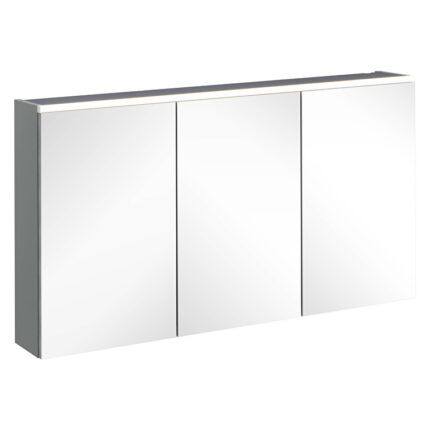 VitrA Core Dolaplı Ayna, 120 cm, Aydınlatmalı, Mat Gri