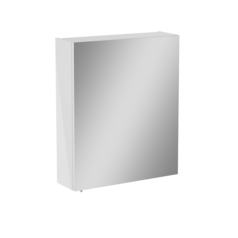 VitrA Mia Asimetrik Dolaplı Ayna, 60 cm, Bir Kapaklı, Parlak Beyaz, Sağ - 67701 - Banyo Üst Modülleri