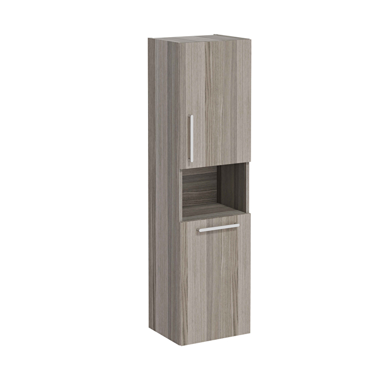 VitrA Root Flat Boy Dolabı, 40 cm, İki Kapaklı, Kısa, Çamaşır Sepetli, Cordoba, Sağ - 68013 - Boy Dolaplar