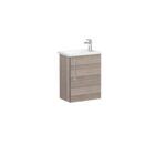 VitrA Root Flat Lavabo Dolabı, 45 cm, Bir Kapaklı, Dar, Köşeli Lavabo, Cordoba, Sağ - 68065 - Banyo Alt Modülleri