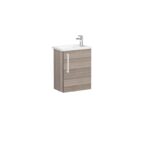 VitrA Root Flat Lavabo Dolabı, 45 cm, Bir Kapaklı, Dar, Köşeli Lavabo, Cordoba, Sağ - 68065 - Banyo Alt Modülleri - 1