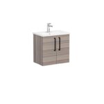 VitrA Root Flat Lavabo Dolabı, 60 cm, İki Kapaklı, Dar, Yuvarlak Lavabo, Cordoba - Görsel 2