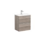 VitrA Root Flat Lavabo Dolabı, 60 cm, İki Çekmeceli, Dar, Yuvarlak Lavabo, Cordoba - Görsel 2