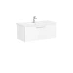 VitrA Root Flat Lavabo Dolabı, 100 cm, Bir Çekmeceli, Köşeli Lavabo, Parlak Beyaz - Görsel 6