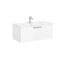 VitrA Root Flat Lavabo Dolabı, 100 cm, Bir Çekmeceli, Köşeli Lavabo, Parlak Beyaz - 68238 - Banyo Alt Modülleri