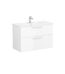 VitrA Root Flat Lavabo Dolabı, 100 cm, İki Çekmeceli, Köşeli Lavabo, Parlak Beyaz - 68303 - Banyo Alt Modülleri