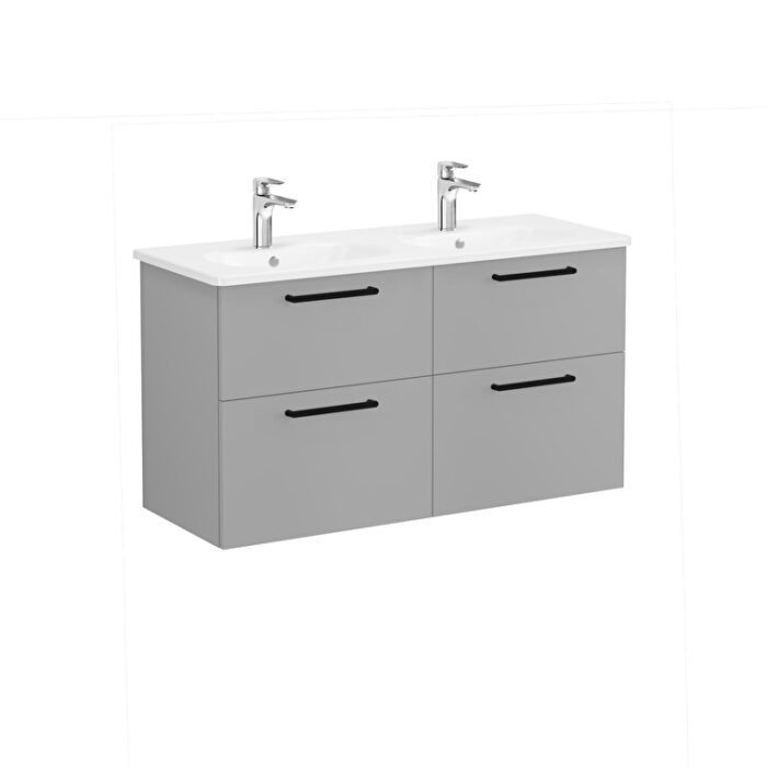 68373_01_f4ca264eec26515fb9fadbcdad16cb09bc5967f5-3.jpg VitrA Root Flat Lavabo Dolabı, 120 cm, Dört Çekmeceli, Yuvarlak Lavabo, Mat Kaya Gri - 68373 - Banyo Alt Modülleri - 2