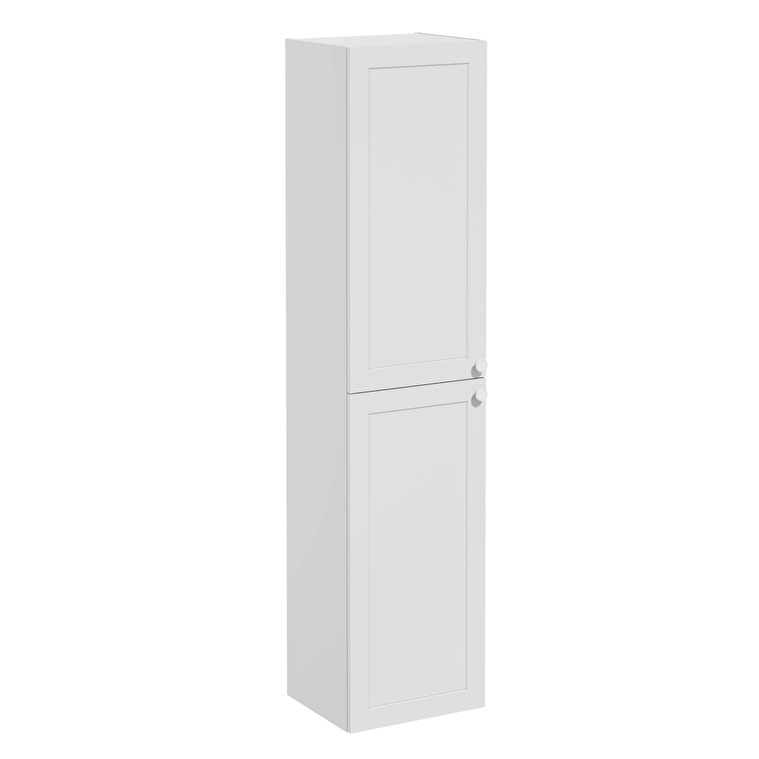 VitrA Root Classic Boy Dolabı, 40 cm, İki Kapaklı, Mat Açık Gri - 68511 - Boy Dolaplar