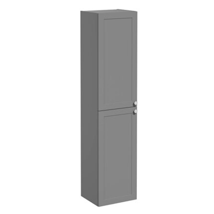 VitrA Root Classic Boy Dolabı, 40 cm, İki Kapaklı, Mat Gri - 68512 - Boy Dolaplar