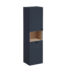 VitrA Root Classic Boy Dolabı, 40 cm, İki Kapaklı, Kısa, Çamaşır Sepetli, Mat Lacivert, Sol - 68522 - Boy Dolaplar