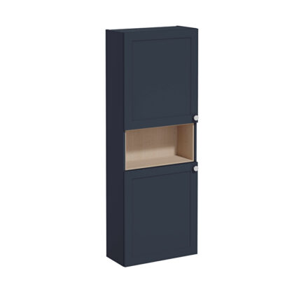 VitrA Root Classic Boy Dolabı, 55 cm, İki Kapaklı, Dar, Kısa, Mat Lacivert