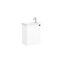VitrA Root Classic Lavabo Dolabı, 45 cm, Bir Kapaklı, Dar, Köşeli Lavabo, Mat Beyaz, Sol - 68603 - Banyo Alt Modülleri