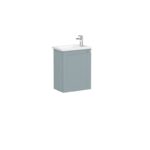 VitrA Root Classic Lavabo Dolabı, 45 cm, Bir Kapaklı, Dar, Köşeli Lavabo, Mat Fiyord Yeşili, Sol - Görsel 2