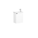 VitrA Root Classic Lavabo Dolabı, 45 cm, Bir Kapaklı, Dar, Köşeli Lavabo, Mat Beyaz, Sağ - 68610 - Banyo Alt Modülleri - 1