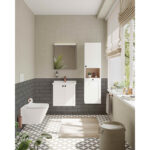 VitrA Root Classic Boy Dolabı, 40 cm, İki Kapaklı, Kısa, Çamaşır Sepetli, Mat Beyaz, Sağ - 68524 - Boy Dolaplar - 5