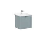 VitrA Root Classic Lavabo Dolabı, 60 cm, İki Kapaklı, Klasik Lavabo, Mat Fiyord Yeşili