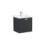 VitrA Root Classic Lavabo Dolabı, 60 cm, İki Kapaklı, Klasik Lavabo, Mat Grafit - 68705 - Banyo Alt Modülleri