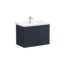 VitrA Root Classic Lavabo Dolabı, 80 cm, İki Kapaklı, Klasik Lavabo, Mat Lacivert - 68727 - Banyo Alt Modülleri