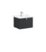 VitrA Root Classic Lavabo Dolabı, 60 cm, Bir Çekmeceli, Klasik Lavabo, Mat Grafit - 68789 - Banyo Alt Modülleri