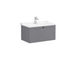VitrA Root Classic Lavabo Dolabı, 80 cm, Bir Çekmeceli, Klasik Lavabo, Mat Gri - Görsel 2
