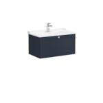 VitrA Root Classic Lavabo Dolabı, 80 cm, Bir Çekmeceli, Klasik Lavabo, Mat Lacivert