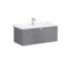 VitrA Root Classic Lavabo Dolabı, 100 cm, Bir Çekmeceli, Klasik Lavabo, Mat Gri - 68829 - Banyo Alt Modülleri