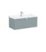 VitrA Root Classic Lavabo Dolabı, 100 cm, Bir Çekmeceli, Klasik Lavabo, Mat Fiyord Yeşili - 68830 - Banyo Alt Modülleri