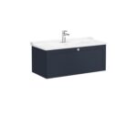 VitrA Root Classic Lavabo Dolabı, 100 cm, Bir Çekmeceli, Klasik Lavabo, Mat Lacivert
