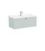 VitrA Root Classic Lavabo Dolabı, 100 cm, Bir Çekmeceli, Klasik Lavabo, Mat Retro Yeşil - 68833 - Banyo Alt Modülleri