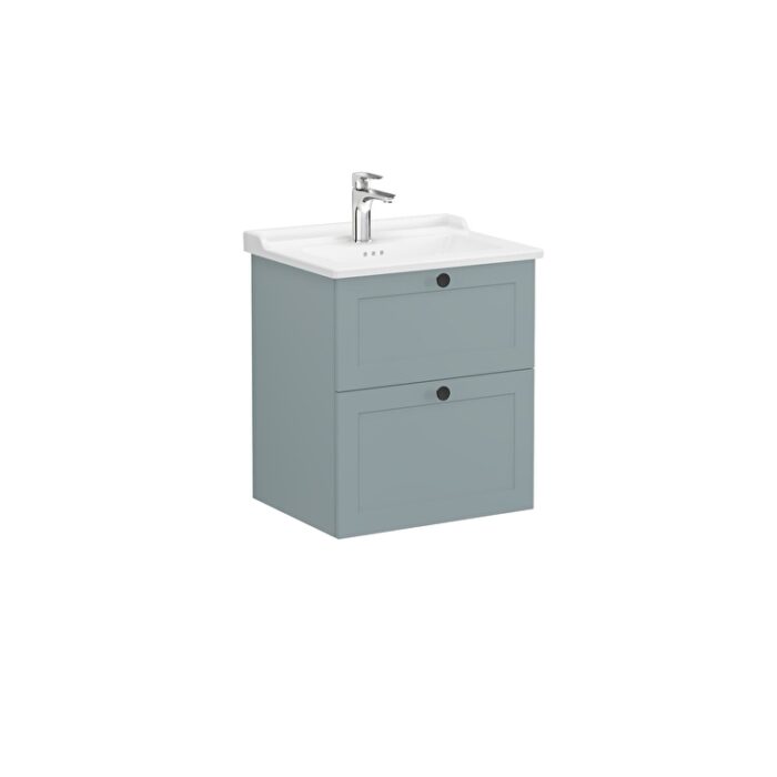 68851_bac24730f5858b9f22a8f5ff59a9d5768806f918-2.jpg VitrA Root Classic Lavabo Dolabı, 60 cm, İki Çekmeceli, Klasik Lavabo, Mat Fiyord Yeşili - 68851 - Banyo Alt Modülleri - 1