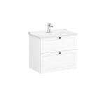 VitrA Root Classic Lavabo Dolabı, 80 cm, İki Çekmeceli, Klasik Lavabo, Mat Beyaz - 68869 - Banyo Alt Modülleri - 1