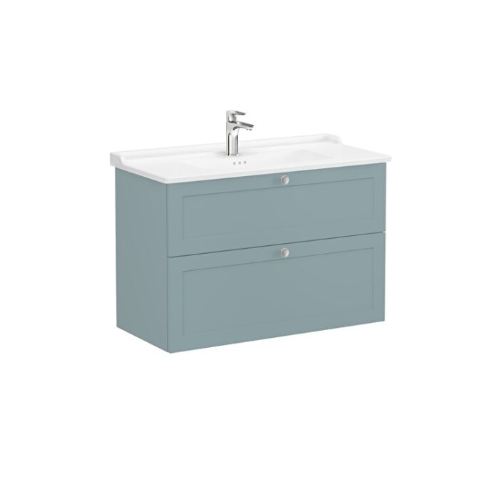 68893_01_6f86d20692885e11bb4c067d844e9267c6344188-3.jpg VitrA Root Classic Lavabo Dolabı, 100 cm, İki Çekmeceli, Klasik Lavabo, Mat Fiyord Yeşili - 68893 - Banyo Alt Modülleri - 2