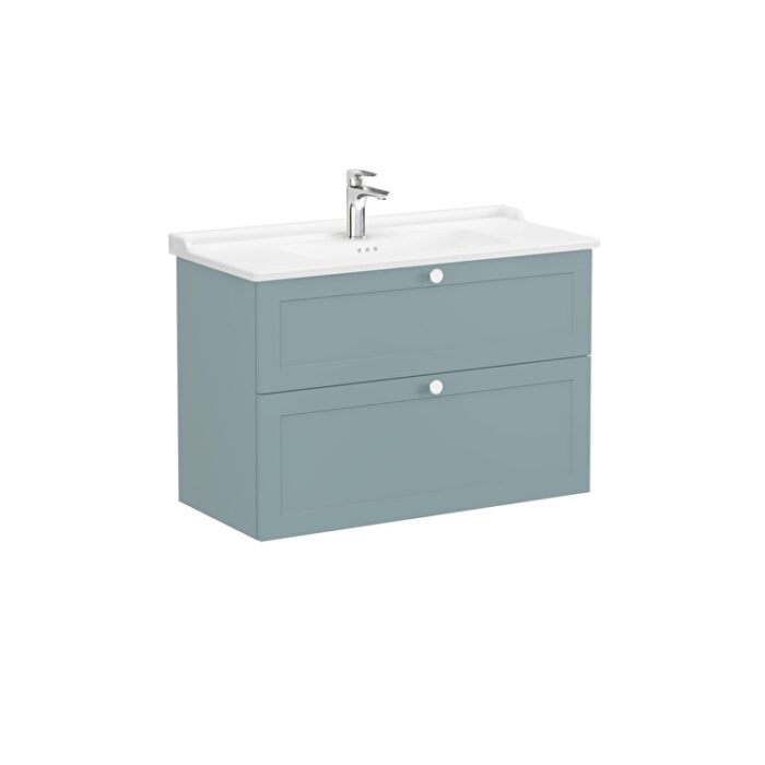 68893_02_612553cf80dbee6b16fbd596245daf8daa692014-2.jpg VitrA Root Classic Lavabo Dolabı, 100 cm, İki Çekmeceli, Klasik Lavabo, Mat Fiyord Yeşili - 68893 - Banyo Alt Modülleri - 1