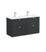 VitrA Root Classic Lavabo Dolabı, 120 cm, Dört Çekmeceli, Köşeli Lavabo, Mat Grafit - 68943 - Banyo Alt Modülleri