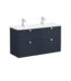 VitrA Root Classic Lavabo Dolabı, 120 cm, Dört Çekmeceli, Yuvarlak Lavabo, Mat Lacivert - 68951 - Banyo Alt Modülleri