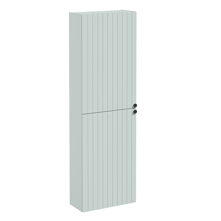 Vitra Root Groove Boy Dolabı, 55 cm, İki Kapaklı, Dar, Kısa, Mat Retro Yeşil - 69120 - Boy Dolaplar