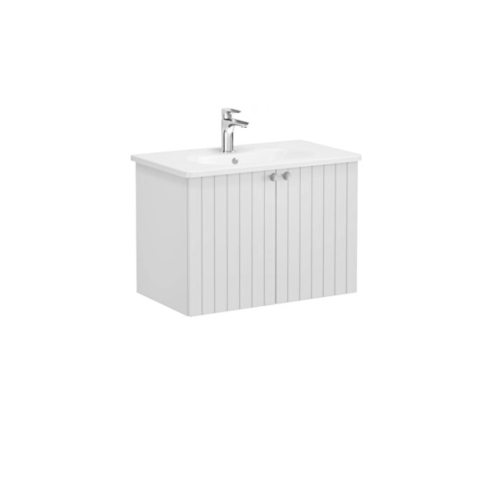 69290__01_b965df9133b13527b18bd9670d8e53c840f98ebd-3.jpg VitrA Root Groove Lavabo Dolabı, 80 cm, İki Kapaklı, Yuvarlak Lavabo, Mat Açık Gri - 69290 - Banyo Alt Modülleri - 2