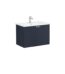 VitrA Root Groove Lavabo Dolabı, 80 cm, İki Kapaklı, Yuvarlak Lavabo, Mat Lacivert - 69294 - Banyo Alt Modülleri