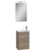 VitrA Mia Banyo Dolabı Seti, 40 cm, Bir Kapaklı, Lavabo Dolabı, Aydınlatmalı Düz Ayna, Cordoba, Sağ - 69581 - Banyo Üst Modülleri