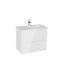 VitrA Mia Plus Square Lavabo Dolabı, 80 cm, İki Çekmeceli, Parlak Beyaz - 69742 - Banyo Alt Modülleri